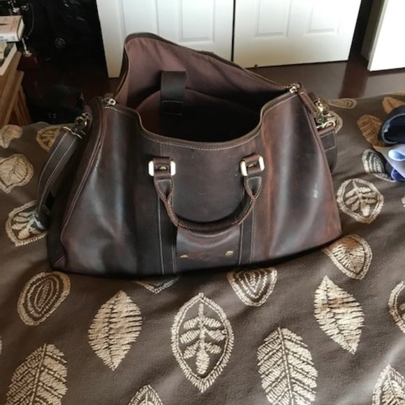 Leather Weekender Bag - Picture 1 of 2